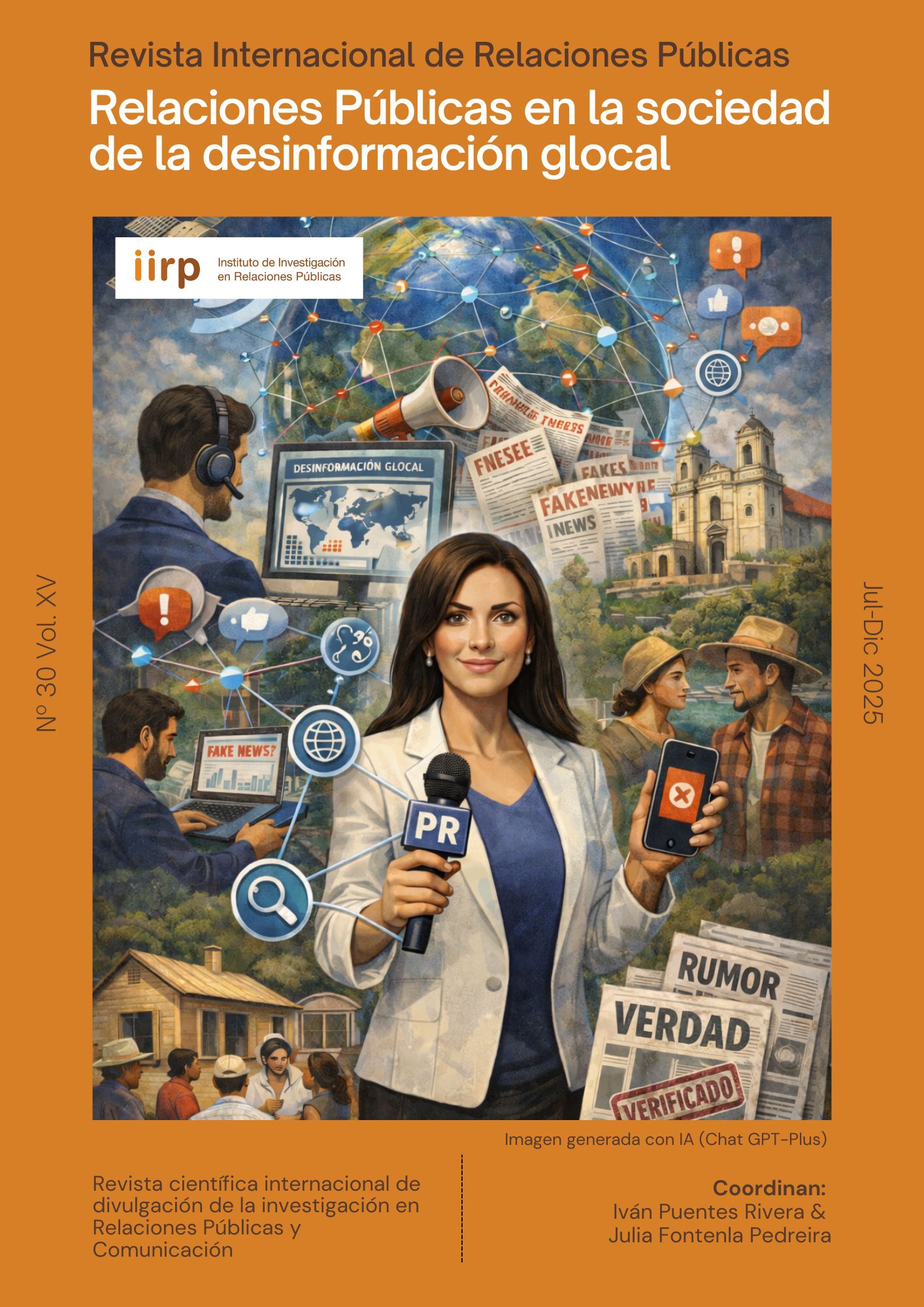 Portada Número 30 (Vol. 15) de la Revista Internacional de Relaciones Públicas